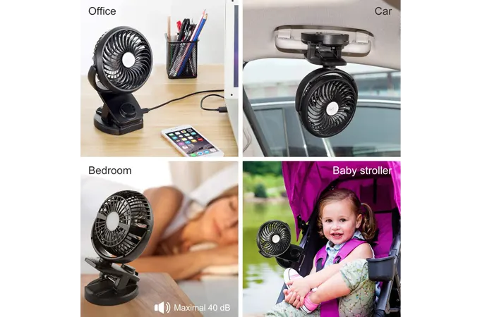 Portability of Comlife Clip-on Fans