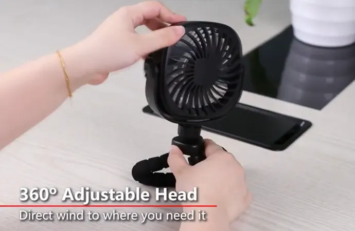 These fans will spin all the way around while they’re working