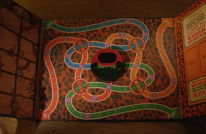 The Spaces on the Board of Jumanji